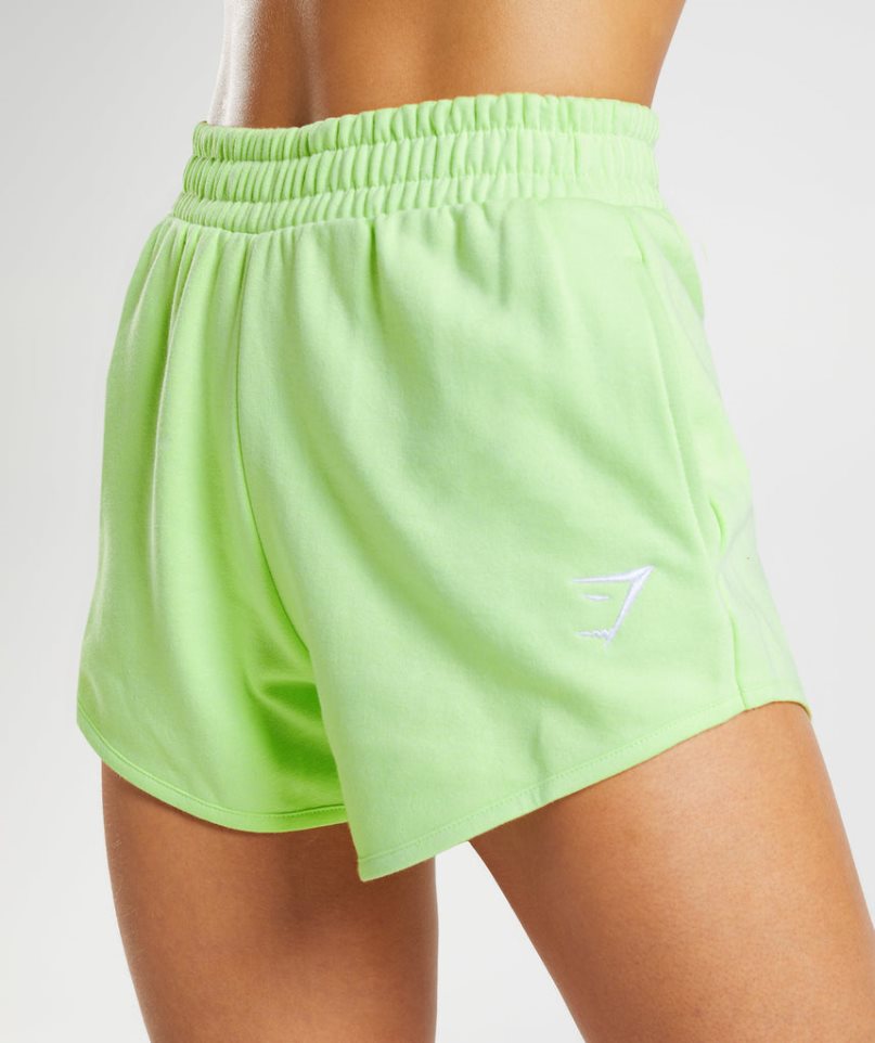 Women's Gymshark Training Sweat Shorts Light Green | NZ 8NQECP